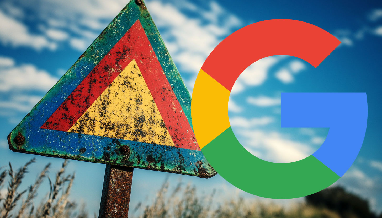 Попереджувальний знак Google