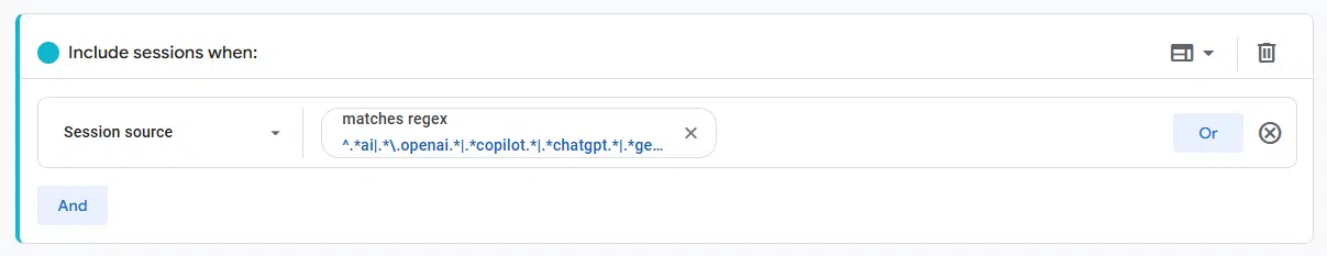 Звіт про огляд GA4 – Regex