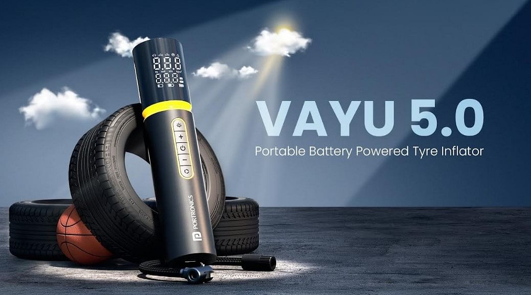 Накачування шин серії Portronics Vayu 5.0.