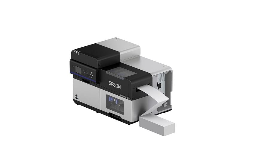 Високошвидкісний 4-дюймовий кольоровий струменевий принтер етикеток Epson ColorWorks CW-C8050.