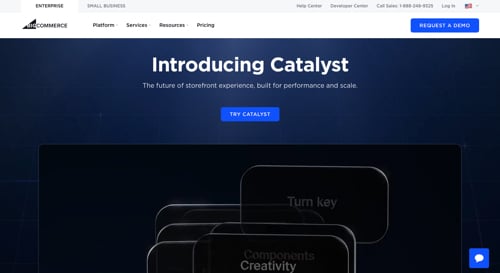 Веб-сторінка для BigCommerce Catalyst