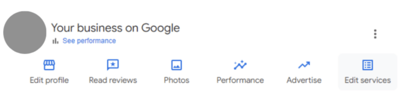 Редагувати послуги на GBP