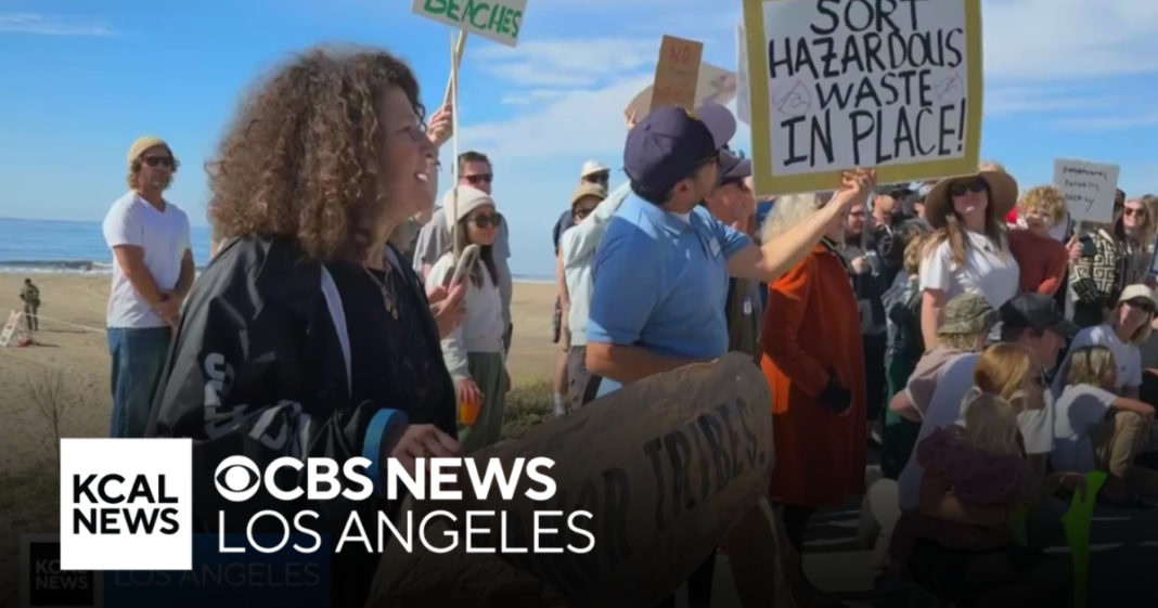 Активісти протестують з рішенням EPA про використання Вілла Роджерса Державного пляжу для сайту сміття Wildfire
