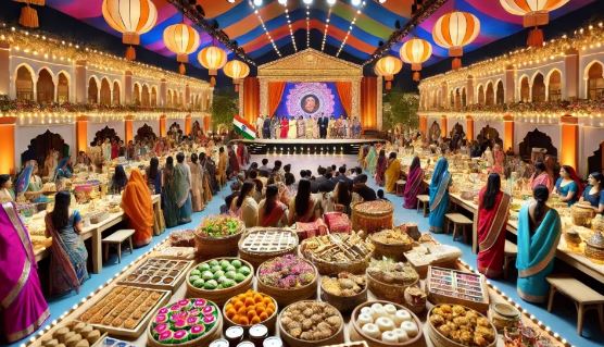 Бізнес у частково завершено індірою Махіла Шакті Базаар поступово збирається
