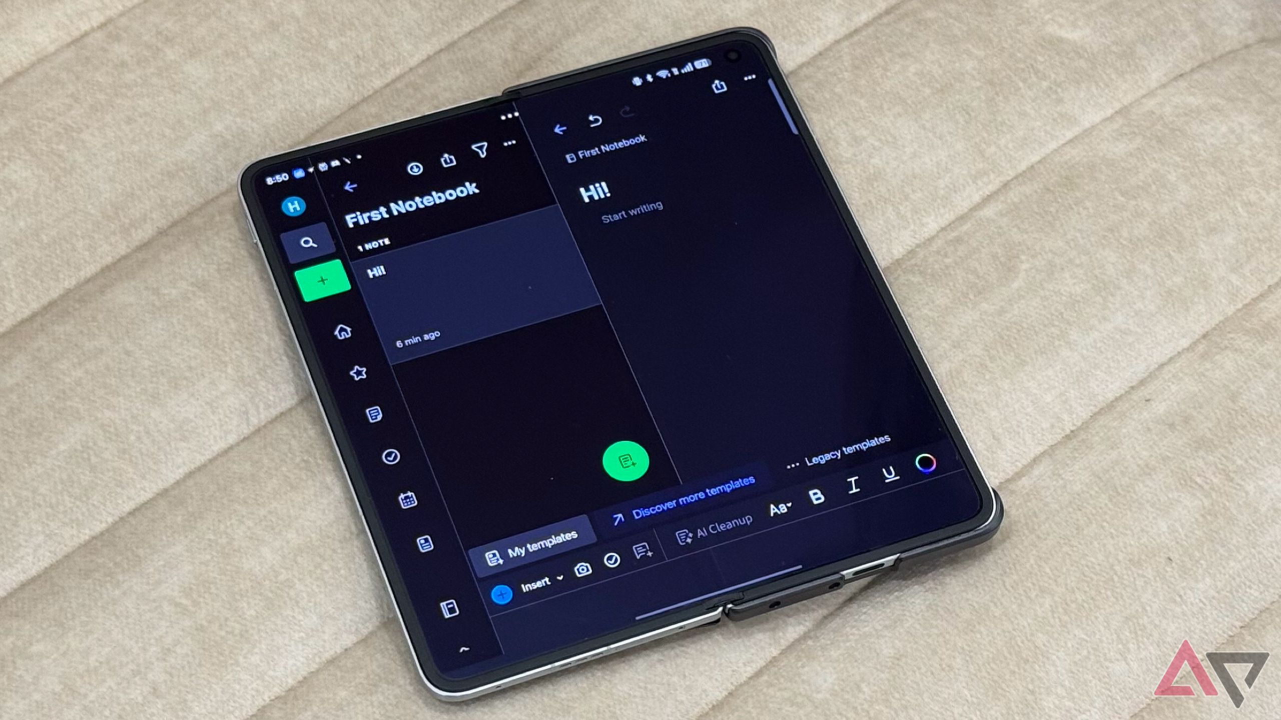 Evernote примітка, яка приймає додаток, що працює на Oppo, знайдіть n5