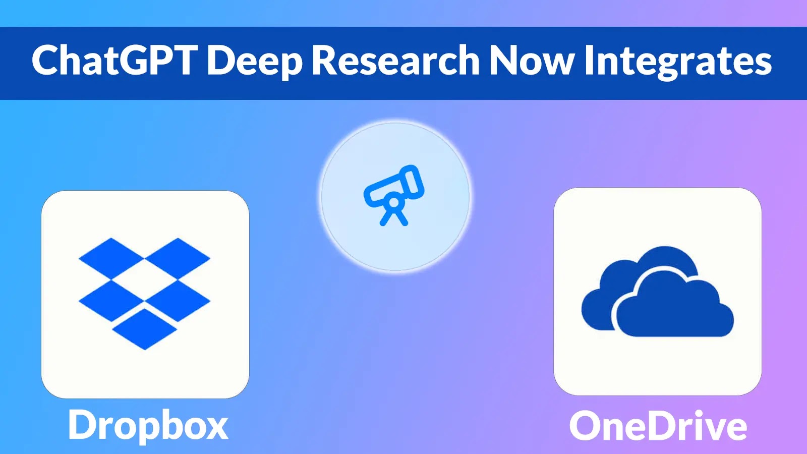 Chatgpt Deep Research тепер інтегрує Dropbox & OneDrive, щоб витягнути дані