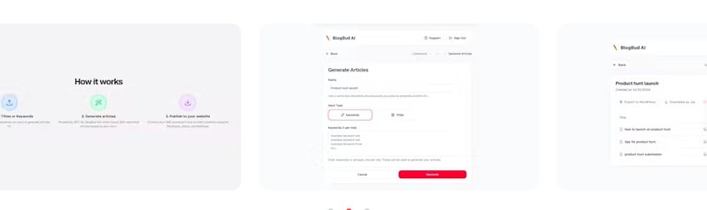 Масштабована автоматизація вмісту: BlogBud AI
