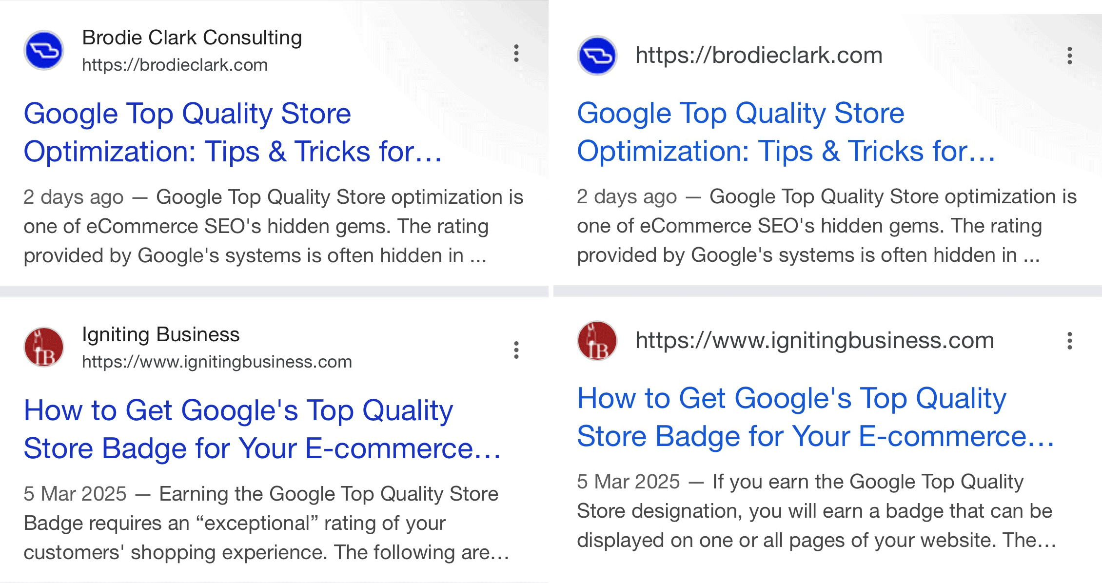 Google Search SiteName Gone