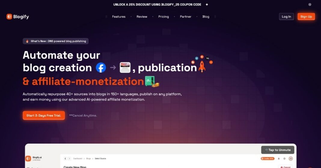Blogify: Автоматизований інструмент створення блогу
