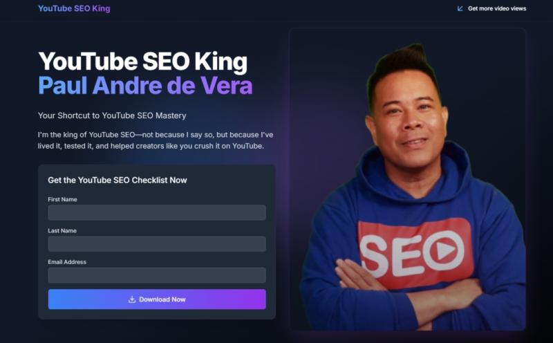 Пол Андре де Віра, король YouTube SEO запускає

