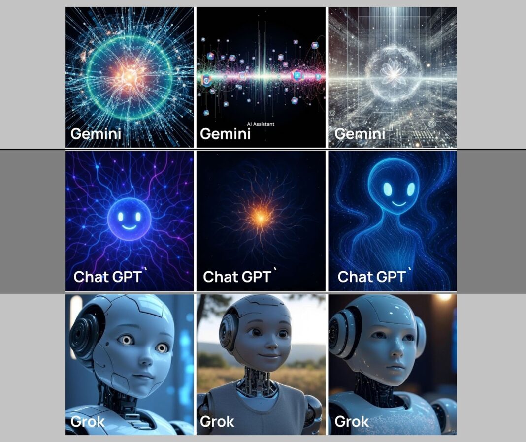Дивовижні автопортретки від Chatgpt, Gemini та Grok
