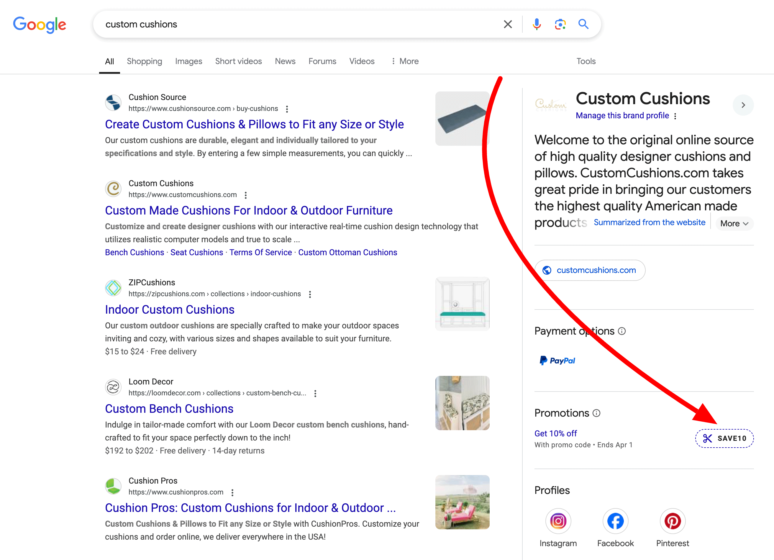 Google Local Pane Amcormes Promitions