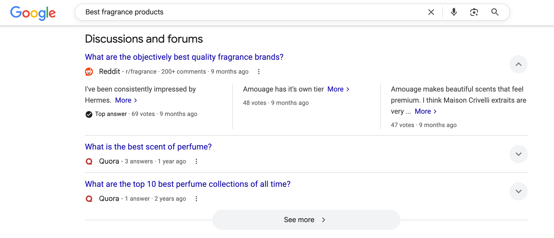 Обговорення та форуми Google