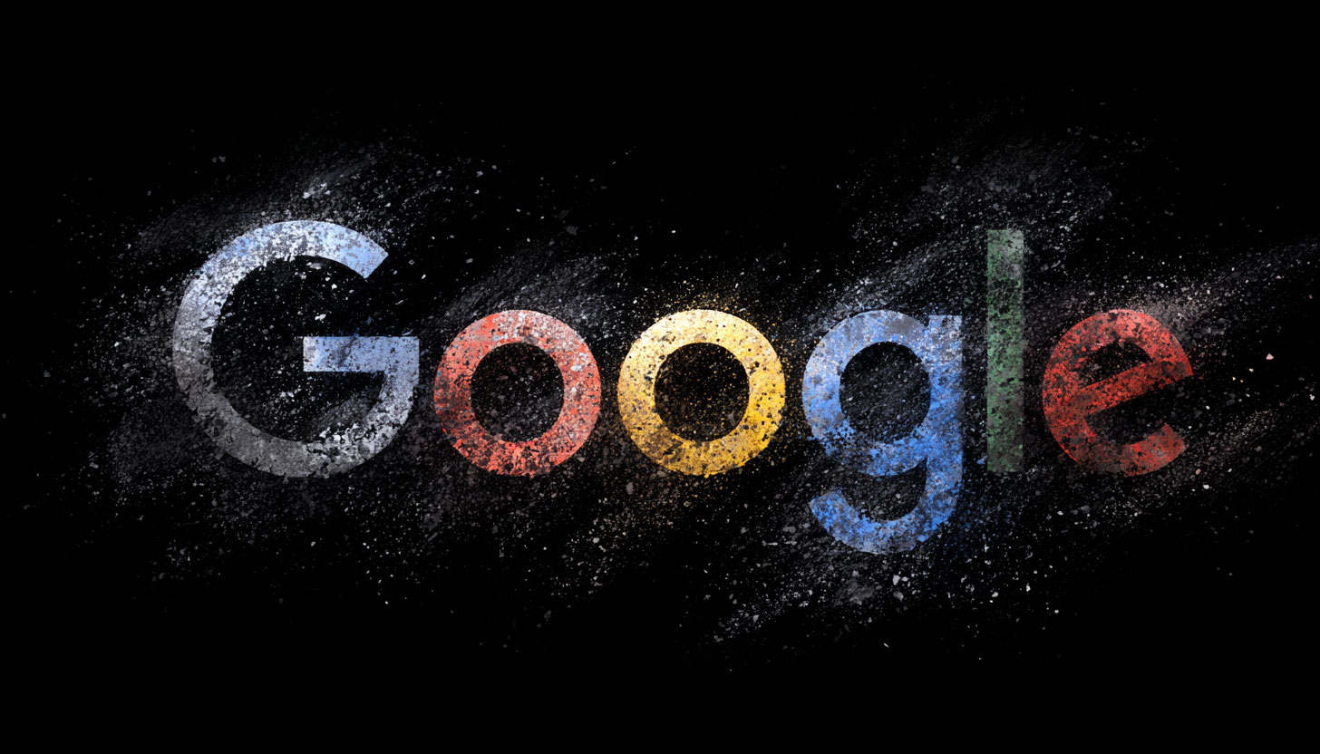 Пролив логотип Google