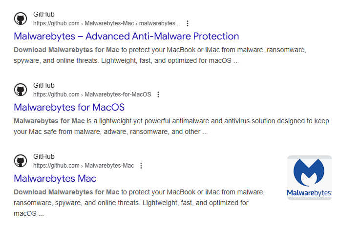 Результати пошуку для Malwarebytes github macos