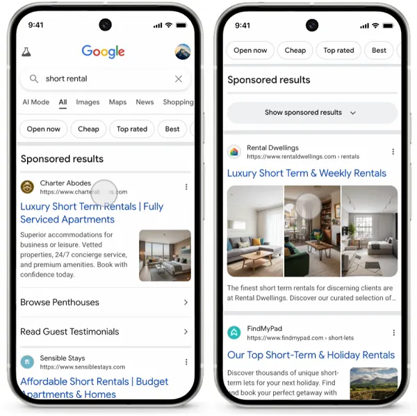 Результати Google спонсорували