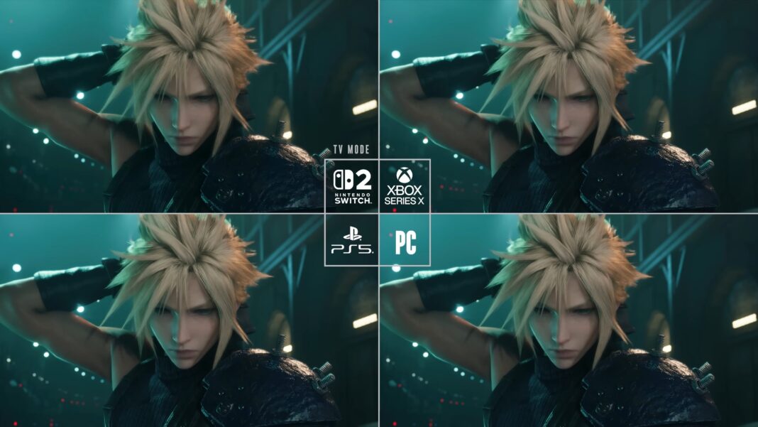 Нове порівняльне відео від Square Enix показує, що Final Fantasy 7 Remake працює на Switch 2, PS5, Xbox Series X і ПК
