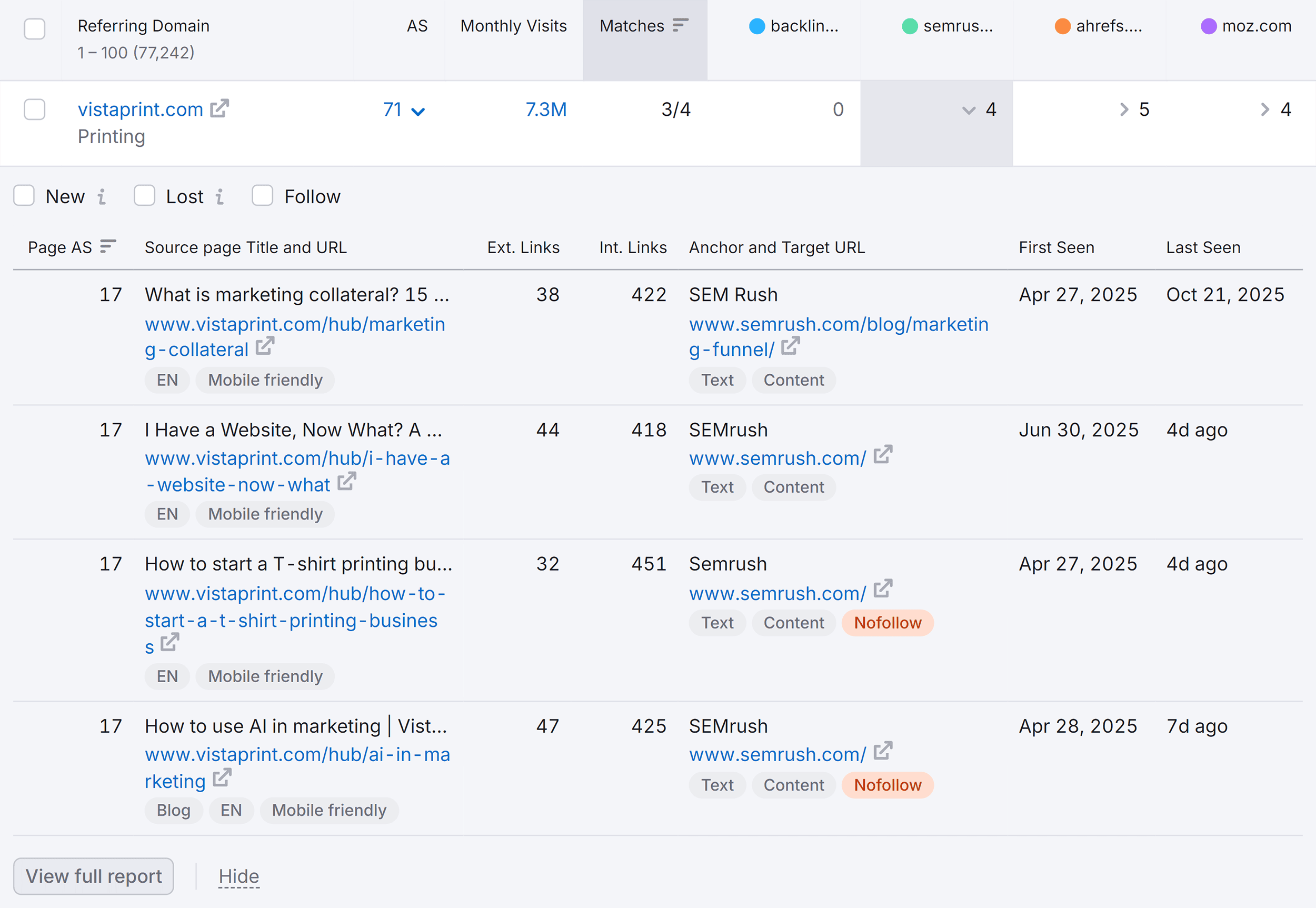 Backlink Gap – Backlinko – Vistaprint Backlink Gap – Backlinko – Vistaprint