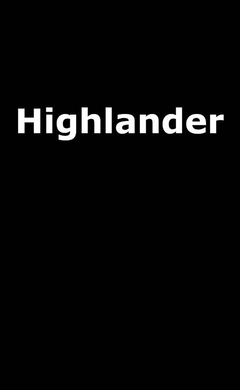 Заповнювач логотипа майбутнього фільму Highlander