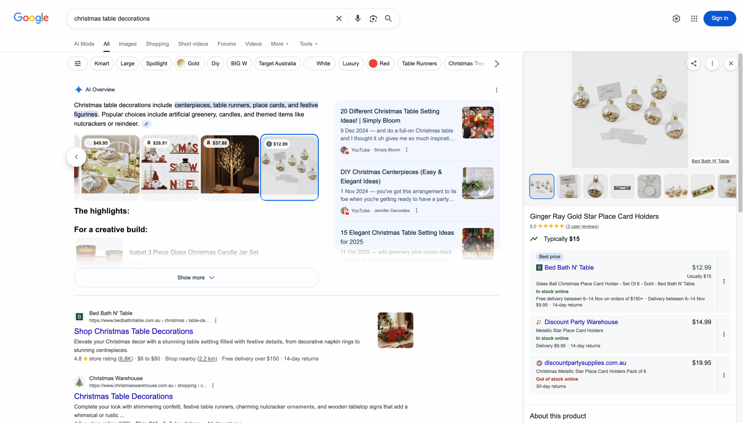 Безкоштовні оголошення Google, які відображаються вгорі оглядів Ai, як зображення111